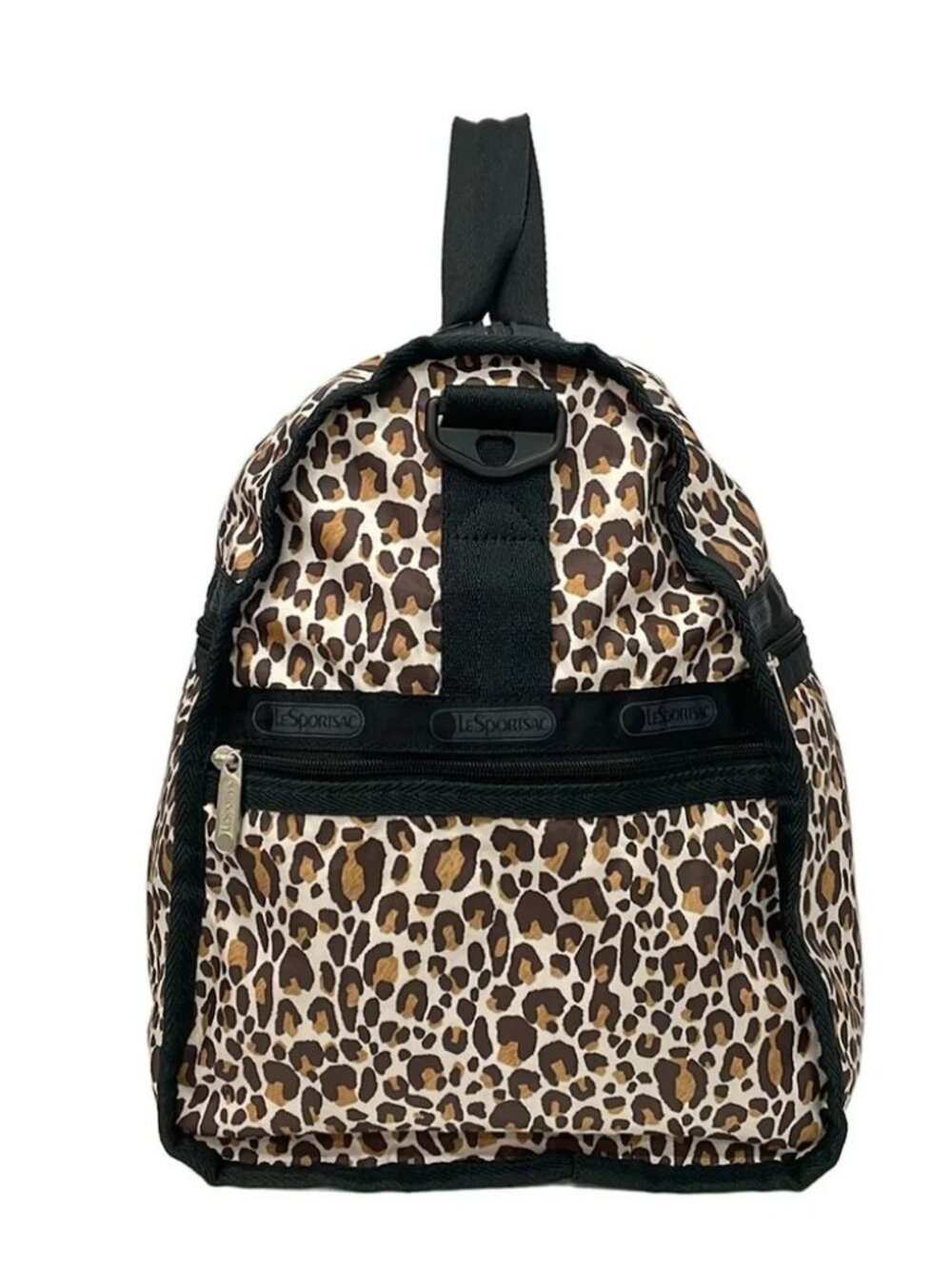 LESPORTSAC White Black Multi Respo Nylon Boston Bag - Picture 4 of 10